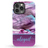 Alcohol Ink Patterns Custom Name iPhone Case